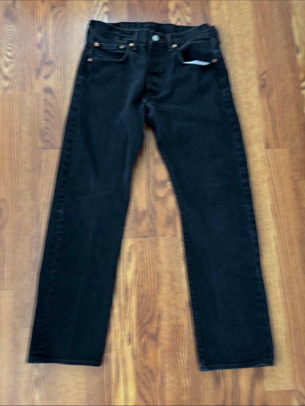 Levi Jeans 501 size 32x30 Classic Men's Black Straight-Leg Pants